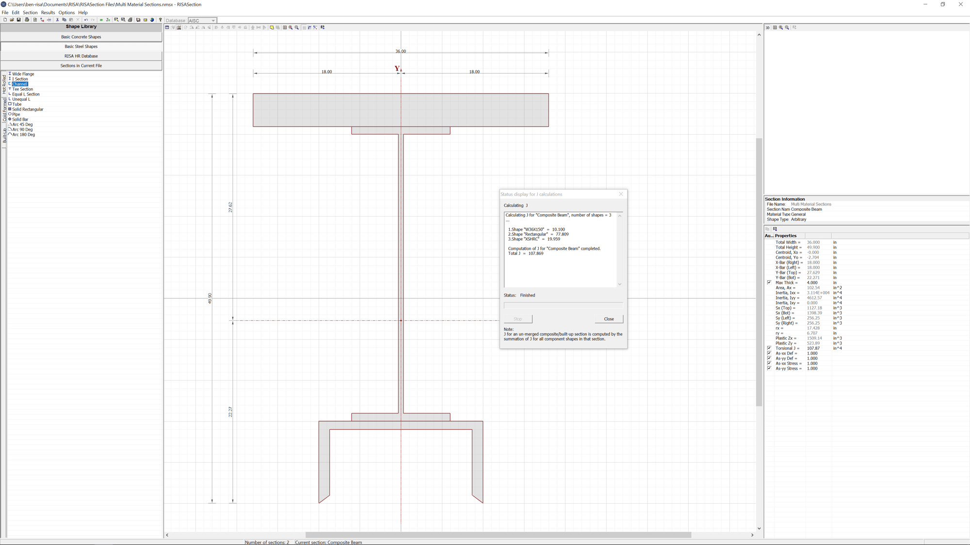 Robust-Calculation-of-Section-Properties